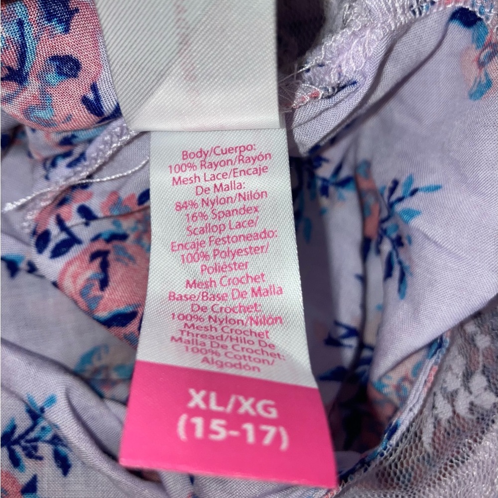 NOBO lace mock neck blouse junior XL 15-17 - Picture 12 of 12